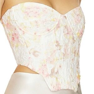 Floral Lace Bustier Corset